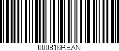 Código de barras (EAN, GTIN, SKU, ISBN): '000816REAN'