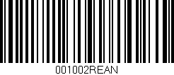 Código de barras (EAN, GTIN, SKU, ISBN): '001002REAN'
