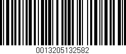 Código de barras (EAN, GTIN, SKU, ISBN): '0013205132582'