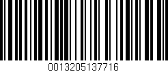 Código de barras (EAN, GTIN, SKU, ISBN): '0013205137716'