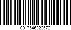 Código de barras (EAN, GTIN, SKU, ISBN): '0017646823672'