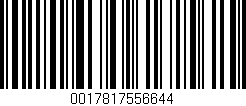 Código de barras (EAN, GTIN, SKU, ISBN): '0017817556644'