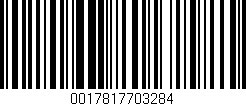 Código de barras (EAN, GTIN, SKU, ISBN): '0017817703284'