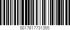 Código de barras (EAN, GTIN, SKU, ISBN): '0017817731355'