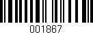 Código de barras (EAN, GTIN, SKU, ISBN): '001867'
