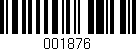 Código de barras (EAN, GTIN, SKU, ISBN): '001876'