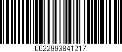 Código de barras (EAN, GTIN, SKU, ISBN): '0022993841217'