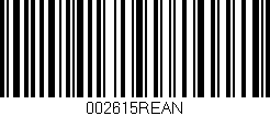 Código de barras (EAN, GTIN, SKU, ISBN): '002615REAN'