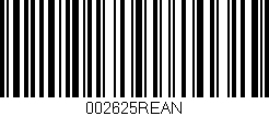 Código de barras (EAN, GTIN, SKU, ISBN): '002625REAN'