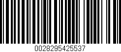 Código de barras (EAN, GTIN, SKU, ISBN): '0028295425537'