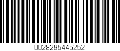 Código de barras (EAN, GTIN, SKU, ISBN): '0028295445252'