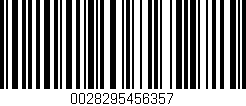 Código de barras (EAN, GTIN, SKU, ISBN): '0028295456357'