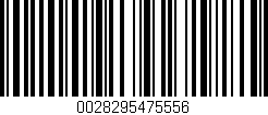 Código de barras (EAN, GTIN, SKU, ISBN): '0028295475556'