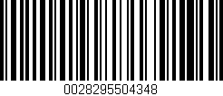 Código de barras (EAN, GTIN, SKU, ISBN): '0028295504348'