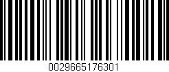 Código de barras (EAN, GTIN, SKU, ISBN): '0029665176301'