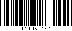 Código de barras (EAN, GTIN, SKU, ISBN): '0030915391771'