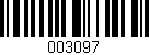 Código de barras (EAN, GTIN, SKU, ISBN): '003097'