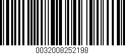 Código de barras (EAN, GTIN, SKU, ISBN): '0032008252198'