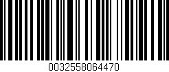 Código de barras (EAN, GTIN, SKU, ISBN): '0032558064470'