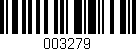 Código de barras (EAN, GTIN, SKU, ISBN): '003279'