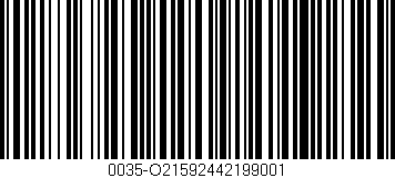 Código de barras (EAN, GTIN, SKU, ISBN): '0035-O21592442199001'