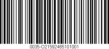 Código de barras (EAN, GTIN, SKU, ISBN): '0035-O21592465101001'
