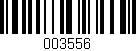 Código de barras (EAN, GTIN, SKU, ISBN): '003556'
