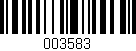 Código de barras (EAN, GTIN, SKU, ISBN): '003583'