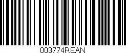 Código de barras (EAN, GTIN, SKU, ISBN): '003774REAN'