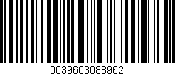 Código de barras (EAN, GTIN, SKU, ISBN): '0039603088962'