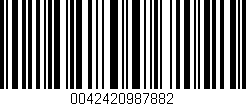 Código de barras (EAN, GTIN, SKU, ISBN): '0042420987882'