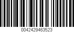 Código de barras (EAN, GTIN, SKU, ISBN): '0042429463523'