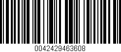 Código de barras (EAN, GTIN, SKU, ISBN): '0042429463608'