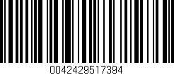 Código de barras (EAN, GTIN, SKU, ISBN): '0042429517394'