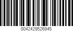 Código de barras (EAN, GTIN, SKU, ISBN): '0042429526945'