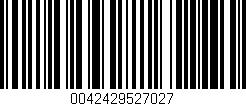 Código de barras (EAN, GTIN, SKU, ISBN): '0042429527027'