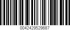 Código de barras (EAN, GTIN, SKU, ISBN): '0042429529687'