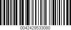 Código de barras (EAN, GTIN, SKU, ISBN): '0042429533080'