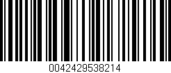 Código de barras (EAN, GTIN, SKU, ISBN): '0042429538214'