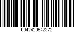 Código de barras (EAN, GTIN, SKU, ISBN): '0042429542372'