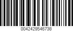 Código de barras (EAN, GTIN, SKU, ISBN): '0042429546738'