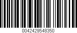 Código de barras (EAN, GTIN, SKU, ISBN): '0042429548350'