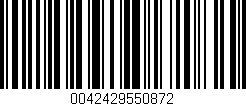 Código de barras (EAN, GTIN, SKU, ISBN): '0042429550872'