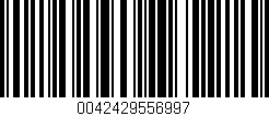 Código de barras (EAN, GTIN, SKU, ISBN): '0042429556997'