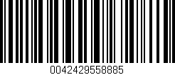 Código de barras (EAN, GTIN, SKU, ISBN): '0042429558885'