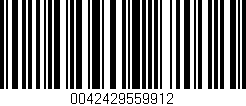 Código de barras (EAN, GTIN, SKU, ISBN): '0042429559912'