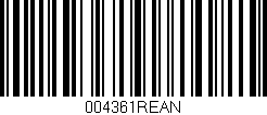 Código de barras (EAN, GTIN, SKU, ISBN): '004361REAN'