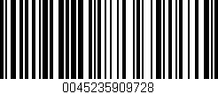 Código de barras (EAN, GTIN, SKU, ISBN): '0045235909728'