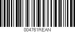 Código de barras (EAN, GTIN, SKU, ISBN): '004761REAN'