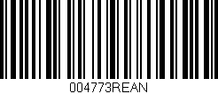 Código de barras (EAN, GTIN, SKU, ISBN): '004773REAN'